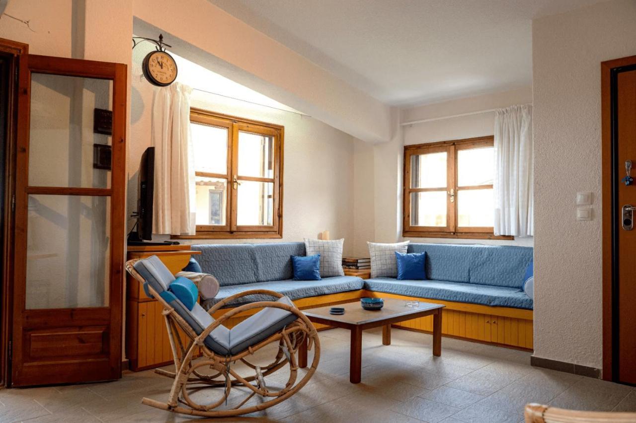 Ferienwohnung Seahouse With View Psakoudia Exterior foto