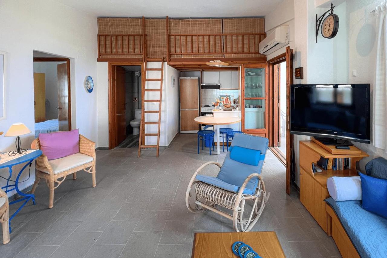 Ferienwohnung Seahouse With View Psakoudia Exterior foto