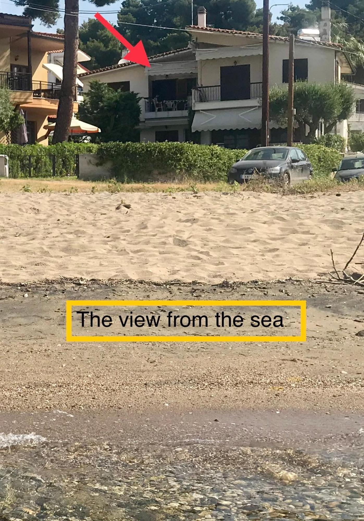 Ferienwohnung Seahouse With View Psakoudia Exterior foto