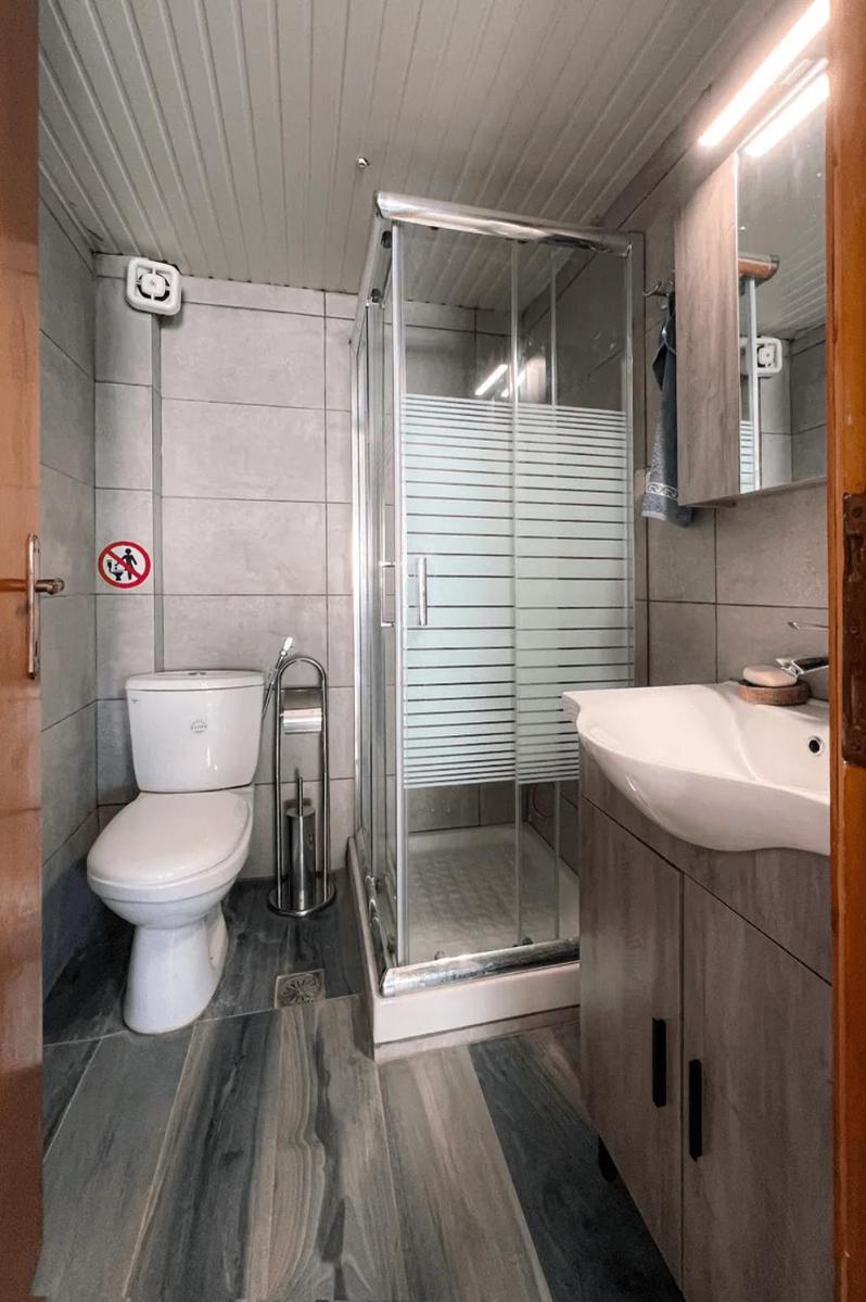 Ferienwohnung Seahouse With View Psakoudia Exterior foto