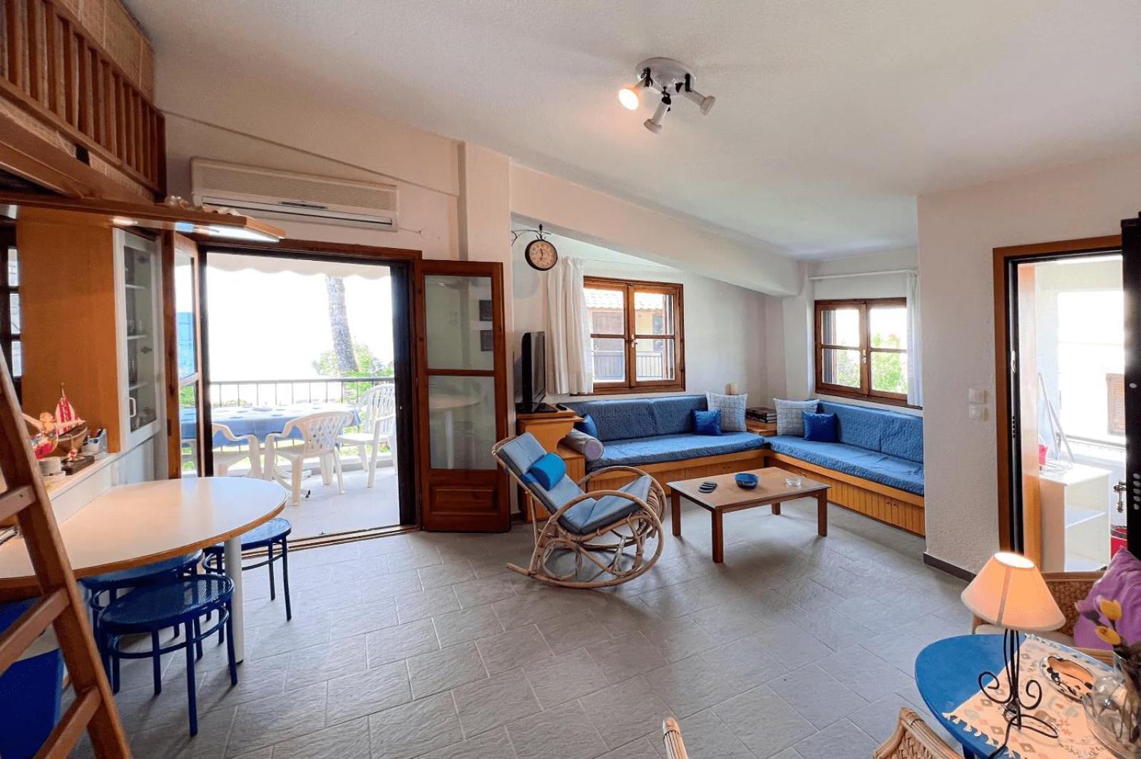 Ferienwohnung Seahouse With View Psakoudia Exterior foto